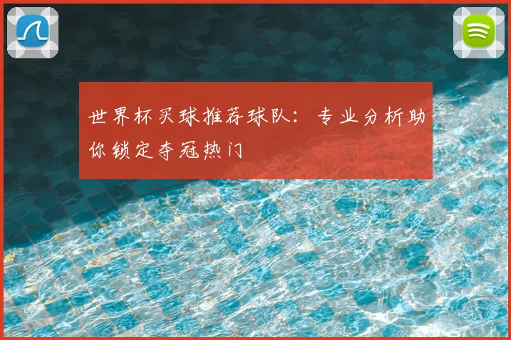 世界杯买球推荐球队：专业分析助你锁定夺冠热门